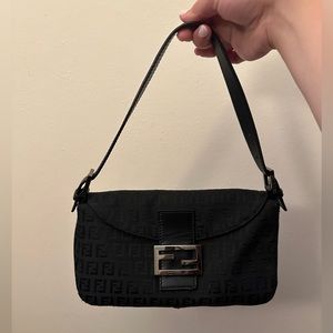 Fendi Zucchino Doulbe Flap Baguette